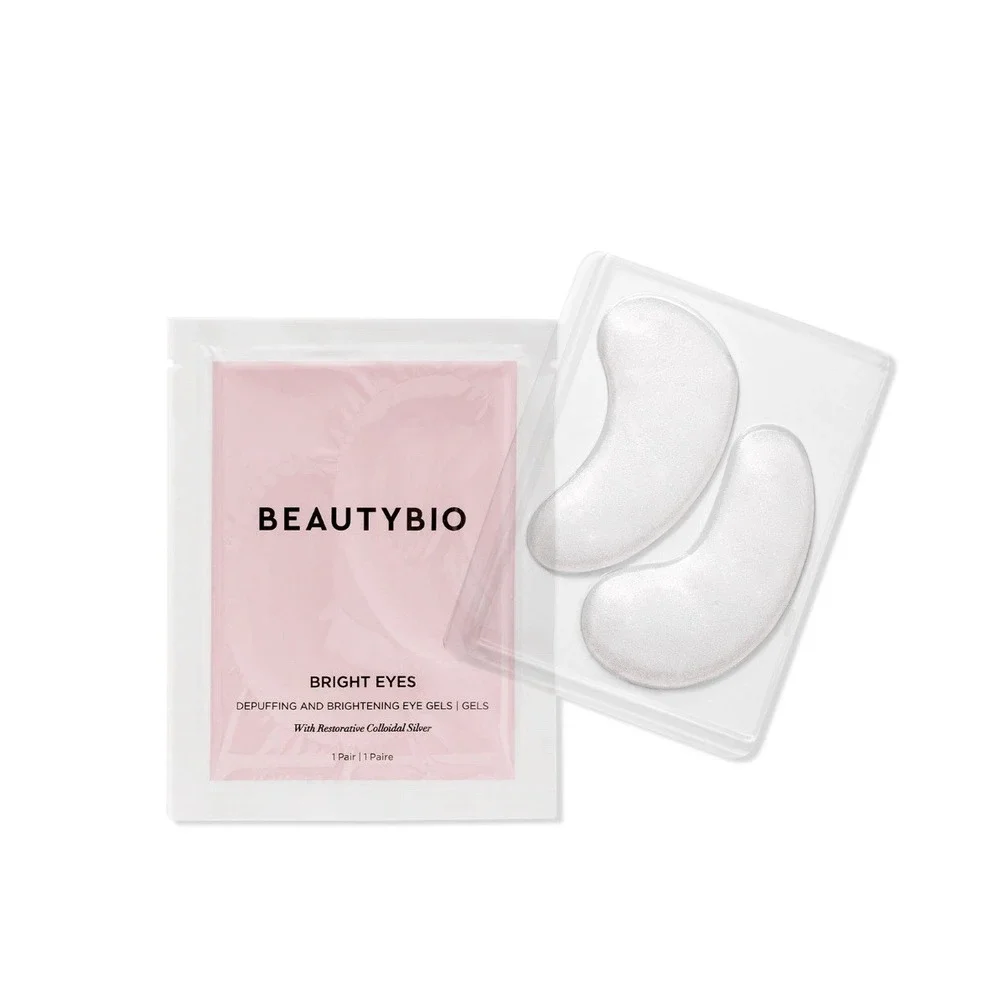 BeautyBio Bright Eyes Depuffing & Brightening Eye Gels 15 Pairs Collodial Silver